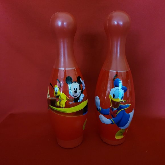Vintage Disney Mickey Mouse and Friends Bowling Pins Set of 10 - Picture 8 of 14